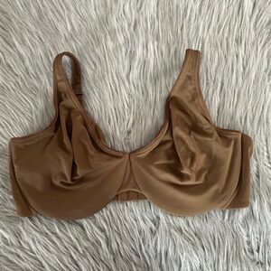 Gilligan & O'Malley Unlined Unpadded Bra Womens Size 38DD Brown Underwire